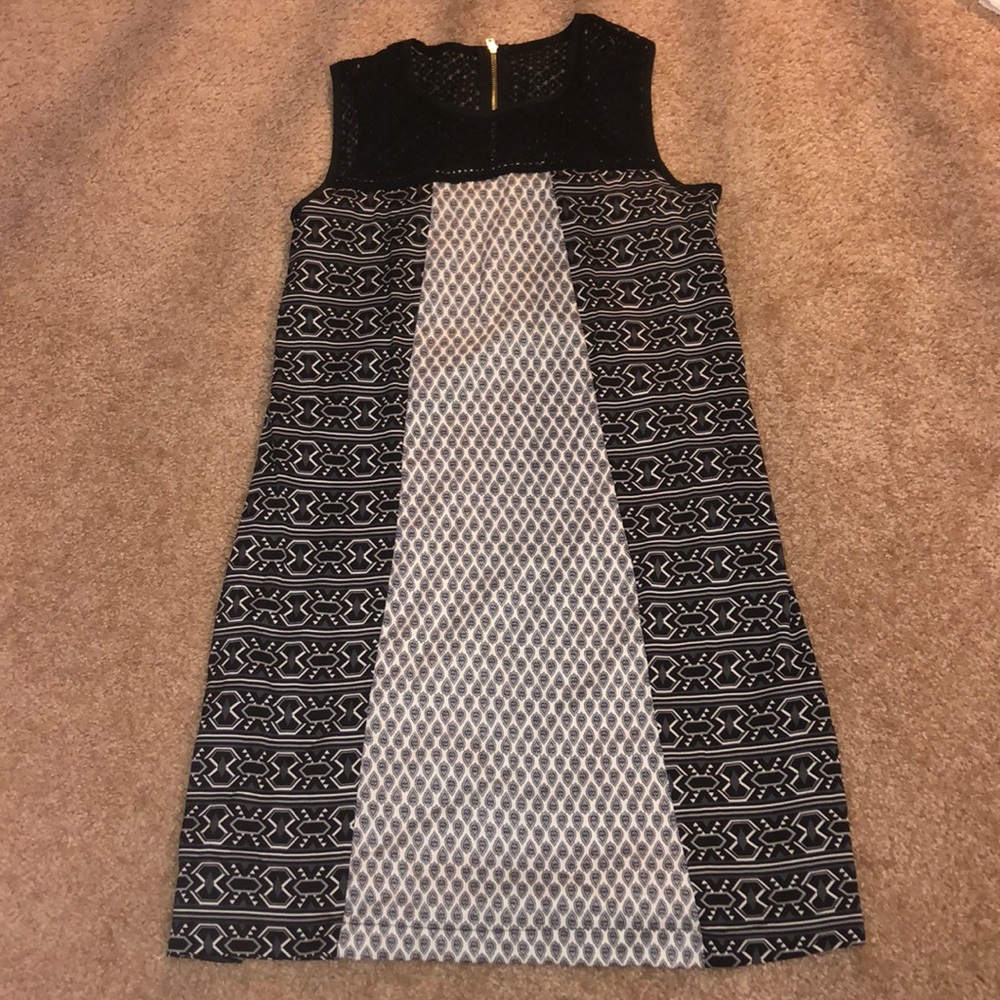Xhilaration Black Patterned Dress